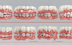 矫正牙齿的过程图片能展示哪些关键矫正阶段的变化?