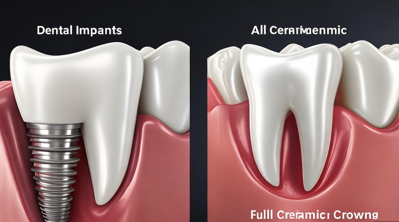 种植牙和全瓷牙有何核心区别？-图1