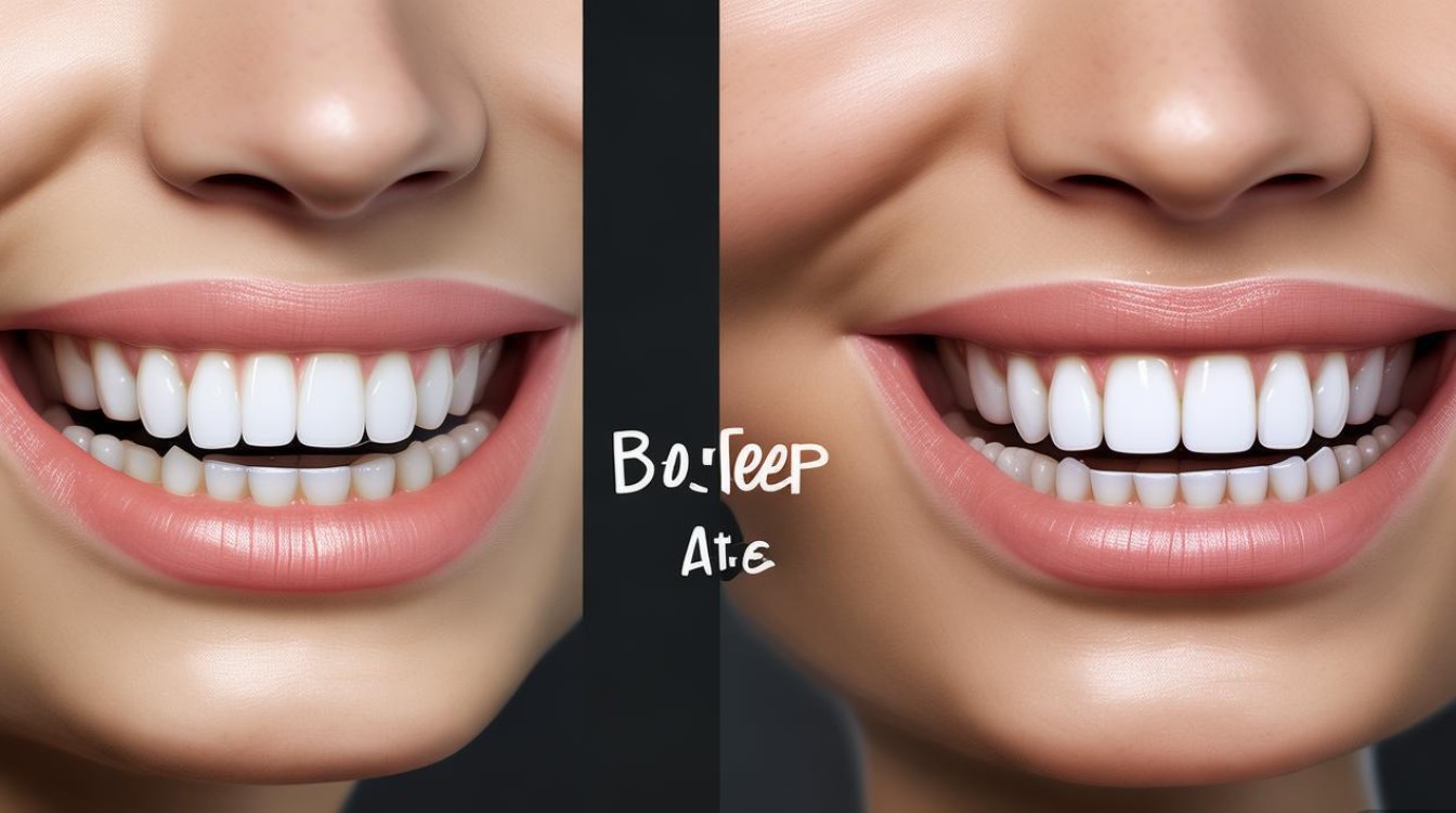 牙齿往内凹矫正前后对比图能看出哪些变化？-图1