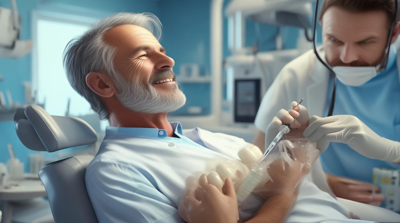 种植牙戴冠时是否需要打麻药呢？-图1