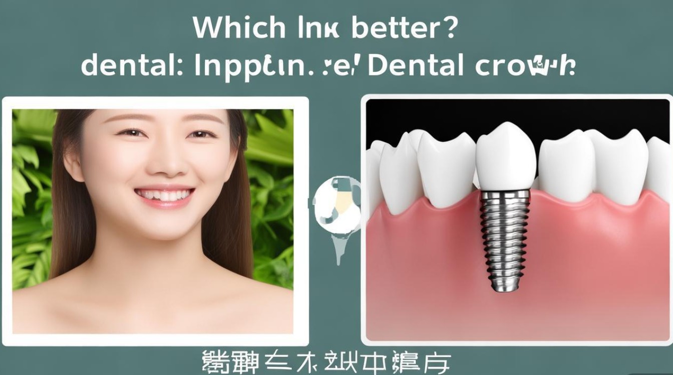 种植牙VS镶牙，缺牙修复到底选哪个更合适？-图1