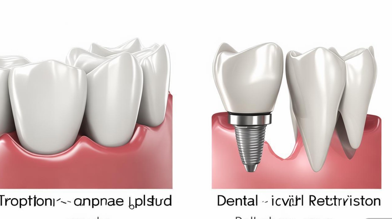 种植牙烤瓷牙区别-图1