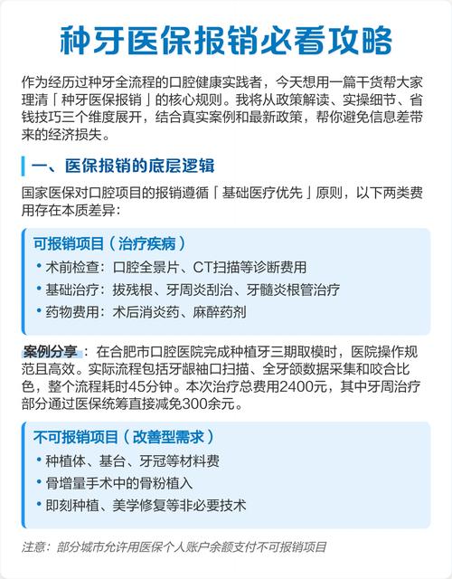 种植牙的治疗费用是否属于医保报销范畴？-图1