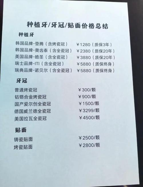 长沙种牙一颗多少钱？价格差异影响因素有哪些？-图2