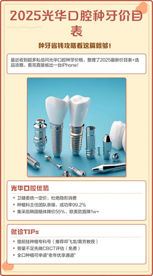 2025种植牙费用表出炉？一颗牙费用多少？包含哪些项目？-图1