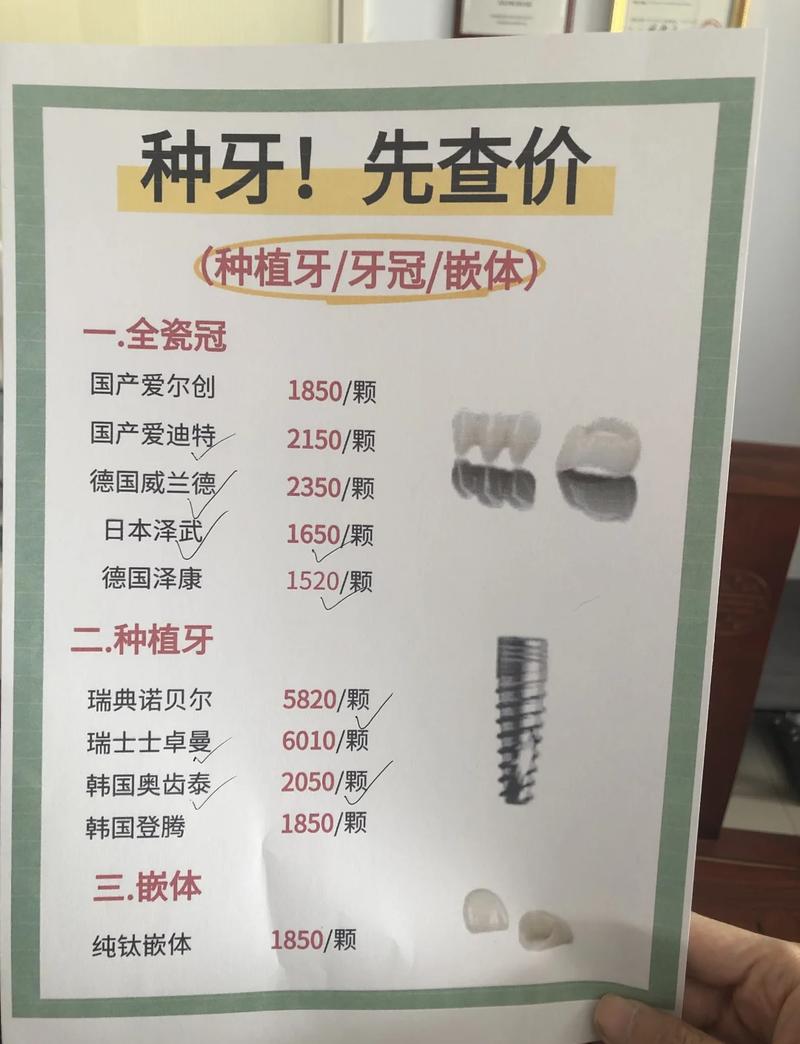 2025种植牙价格表-图3