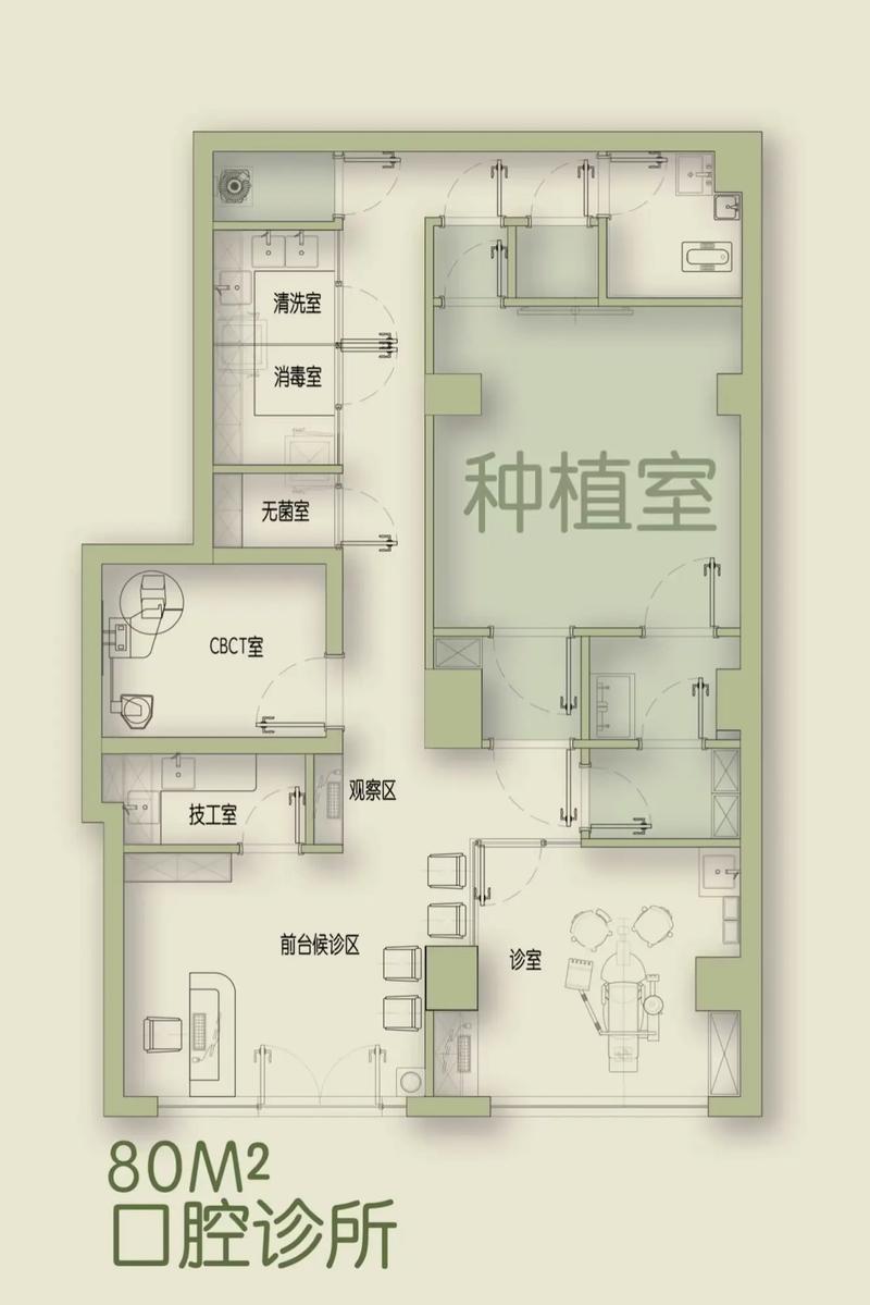 口腔诊所设计方法中，如何平衡医疗功能性与患者舒适感？空间布局、色彩搭配及动线规划有哪些核心考量？-图2