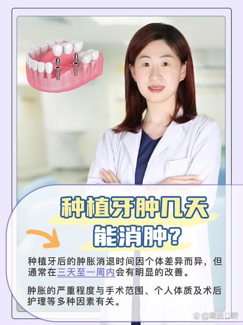种牙后几天能消肿？术后肿胀一般多久消退？-图1