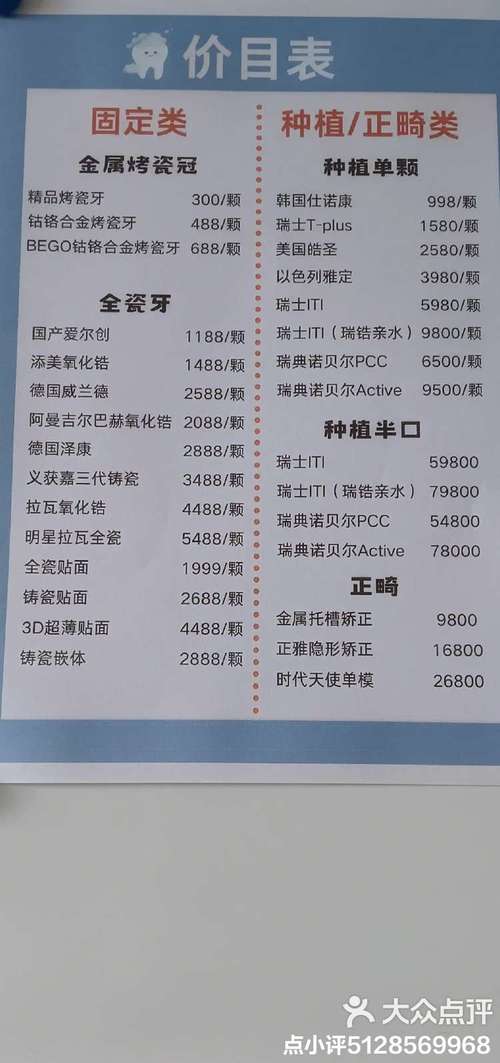 南京正畸医院价格表-图3