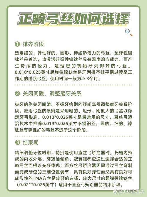 正畸弓丝型号顺序如何选择?不同阶段用哪种才合适?-图1 正畸弓丝型号顺序如何选择?不同阶段用哪种才合适?-图1
