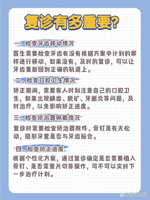 正畸多久复诊一次-图1