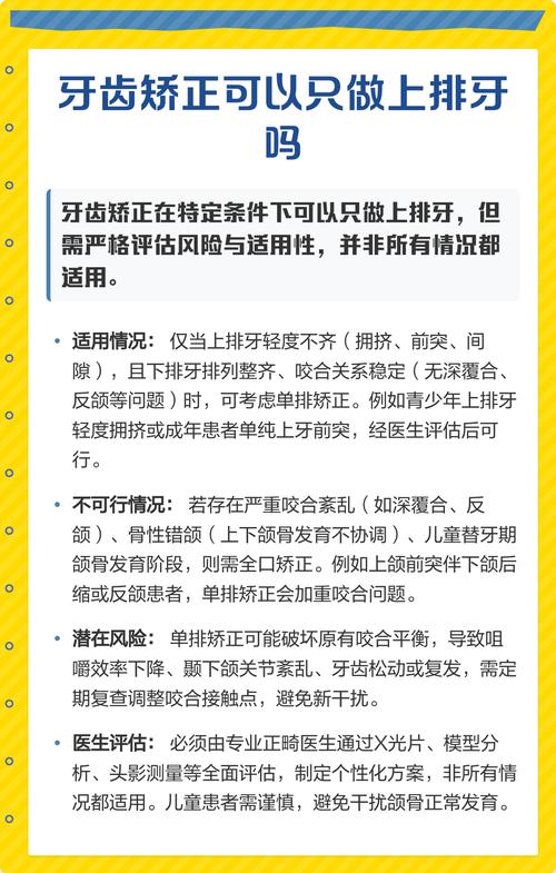 矫正牙齿能只做上牙吗？-图3