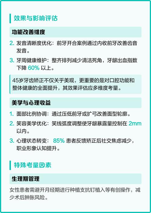 45岁矫正牙齿晚吗？怎么矫正？要注意啥？-图1