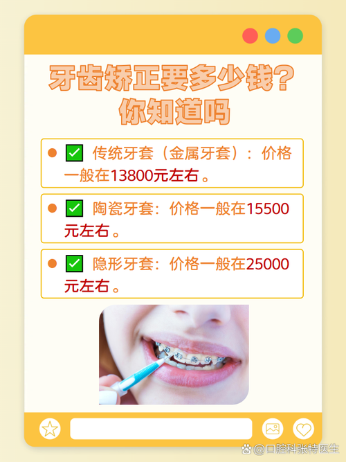 把牙齿矫正大概需要多少钱？-图3